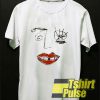Drawn Face t-shirt for men and women tshirt