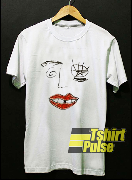 Drawn Face t-shirt for men and women tshirt