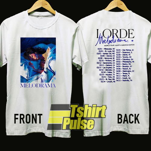 Lorde Melodrama Concert World t-shirt for men and women tshirt