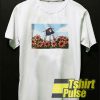 Girl And Sun Flower Comic t-shirt for men and women tshirt
