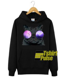 Cat With Glasses Galaxy hooded sweatshirt clothing unisex hoodie