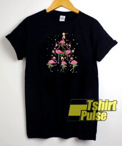 Christmas Flamingo t-shirt for men and women tshirt
