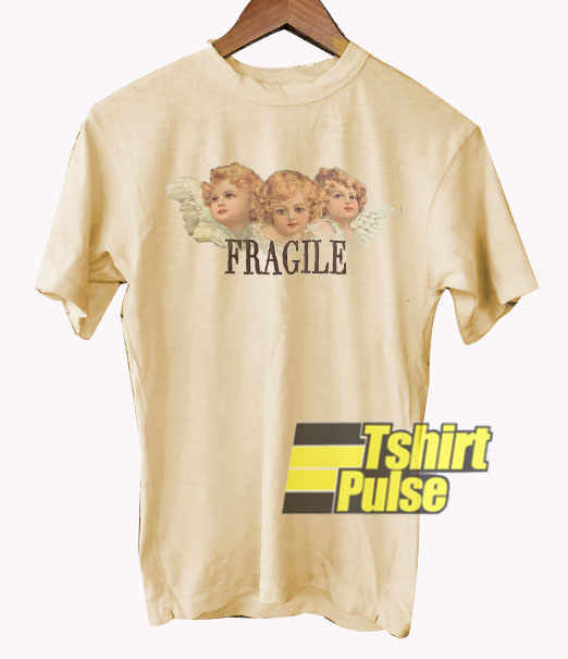 Fragile Angels Cream t-shirt for men and women tshirt