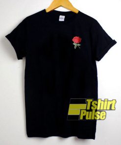 Little Rose Pint Black t-shirt for men and women tshirt