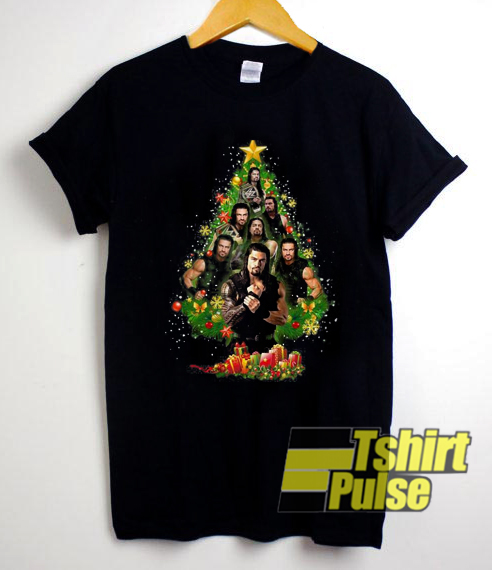 Nice Roman Reigns Christmas Tree t-shirt for men and women tshirt