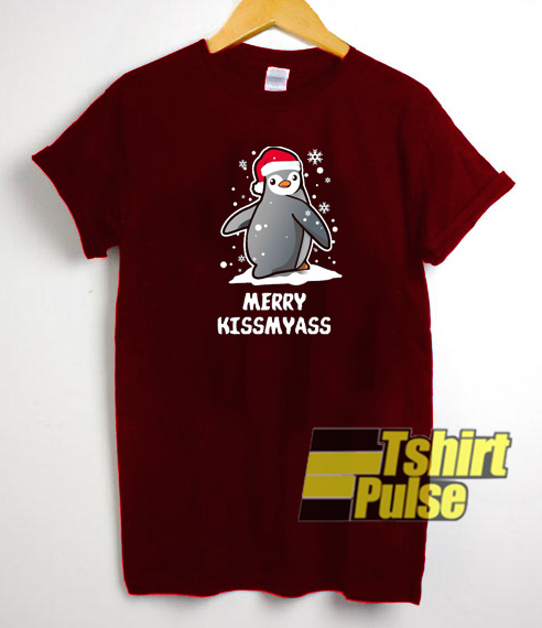 Penguin Merry Kissmyass t-shirt for men and women tshirt