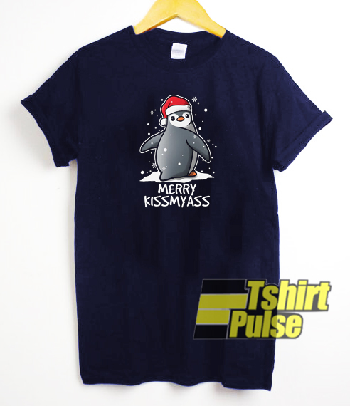 Penguin Merry kiss my ass t-shirt for men and women tshirt