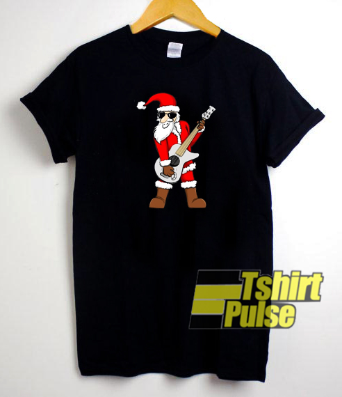 Rock star Santa Claus father t-shirt for men and women tshirt