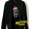 Santa Dachshund lights Christmas sweatshirt