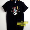 Soccer Snowman t-shirt for men and women tshirt
