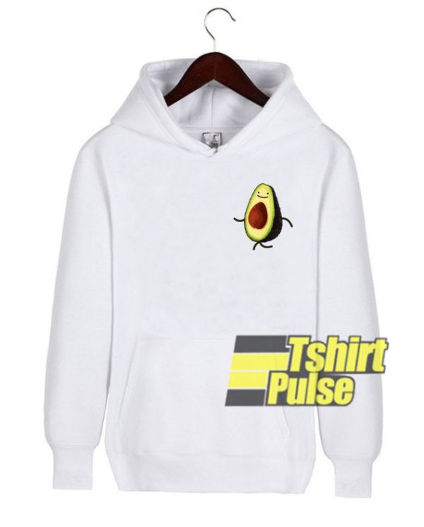 Avocado Pocket Print hooded sweatshirt clothing unisex hoodie