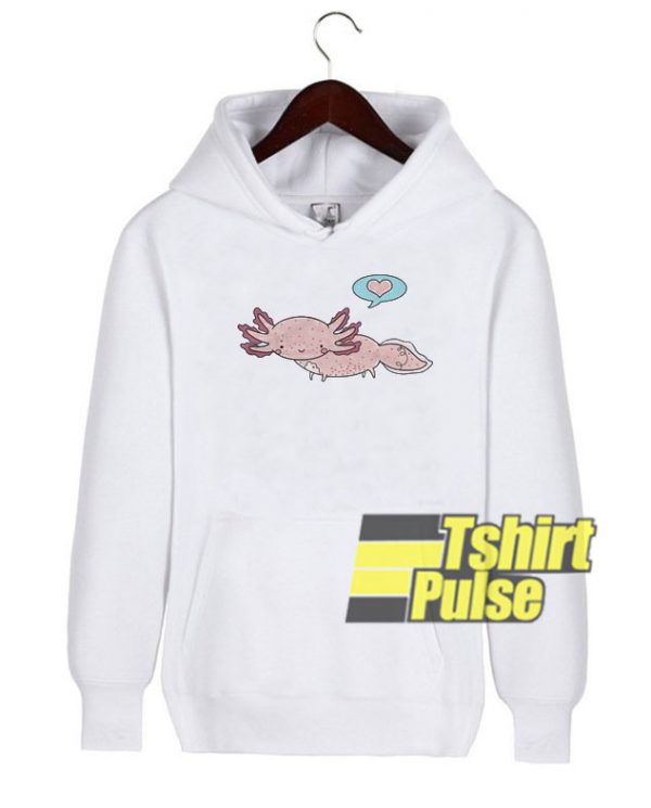 Axolotl hooded sweatshirt clothing unisex hoodie