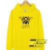 Bee Happy hooded sweatshirt clothing unisex hoodie