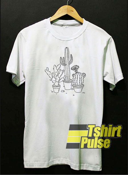 Cactus Drawing t-shirt for men and women tshirt