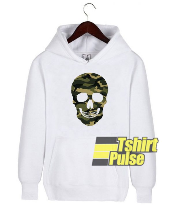 Camo Skull hooded sweatshirt clothing unisex hoodie