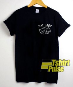 Cat Lady Pocket t-shirt for men and women tshirt
