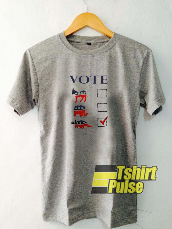 Dinosaur Vote t-shirt for men and women tshirt