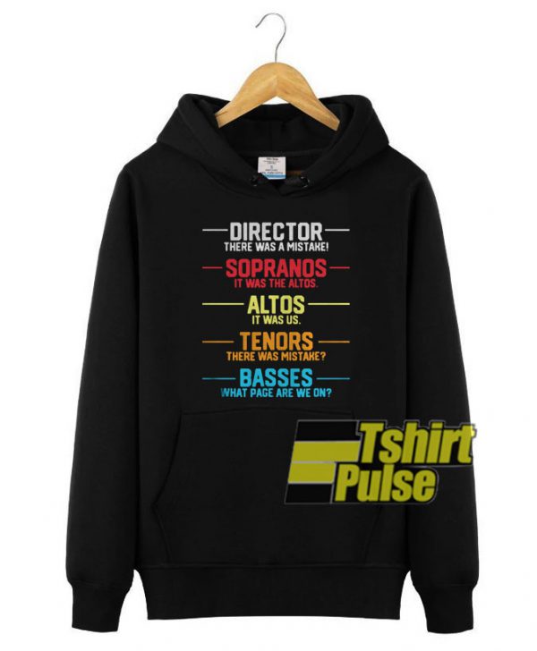 Director there was a mistake hooded sweatshirt clothing unisex hoodie