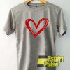 Heart Love t-shirt for men and women tshirt