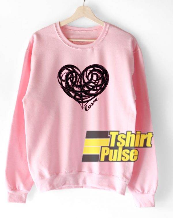 Heart Love Valentines sweatshirt