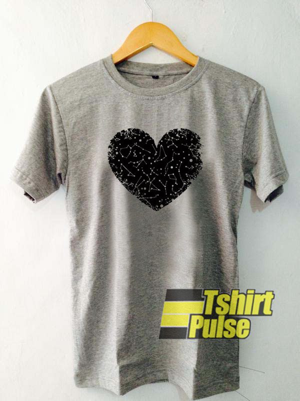 Heart Space t-shirt for men and women tshirt