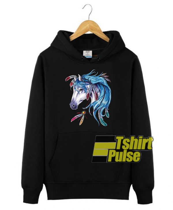 Horse Watercolor Art hooded sweatshirt clothing unisex hoodie