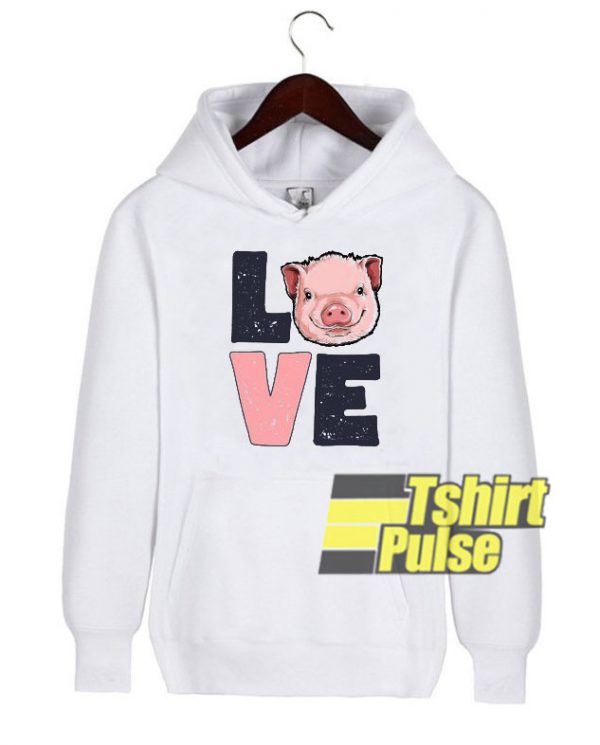 I Love Pigs hooded sweatshirt clothing unisex hoodie