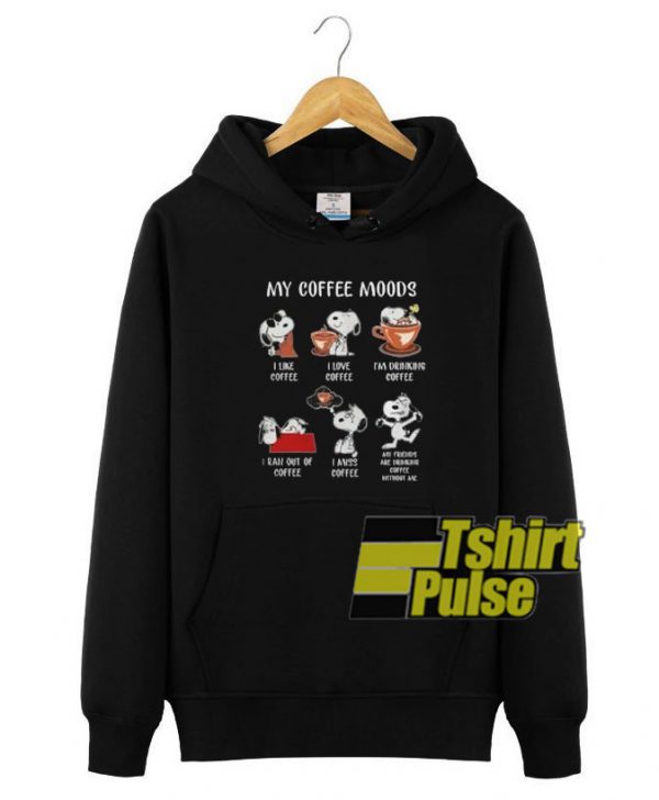 My Coffee Moods hooded sweatshirt clothing unisex hoodie