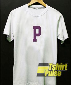 P Font t-shirt for men and women tshirt