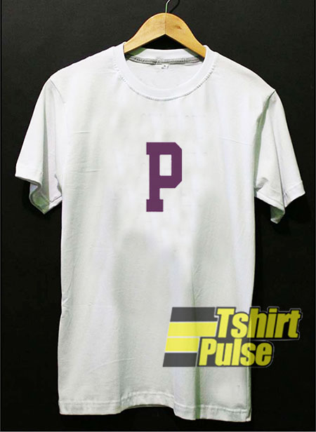 P Font t-shirt for men and women tshirt