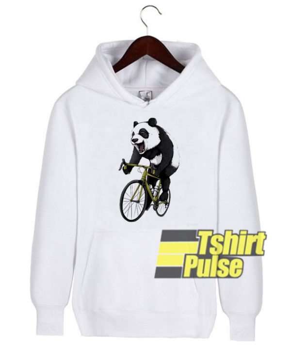 Panda Ride Bike hooded sweatshirt clothing unisex hoodie