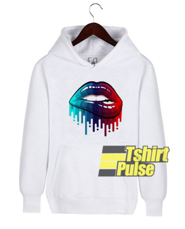 Rainbow Lips hooded sweatshirt clothing unisex hoodie