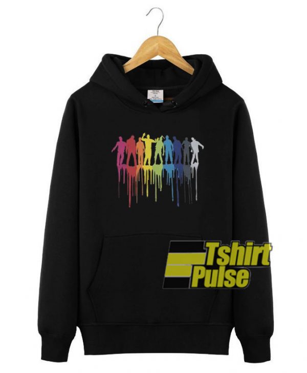 Rainbow Zombie hooded sweatshirt clothing unisex hoodie