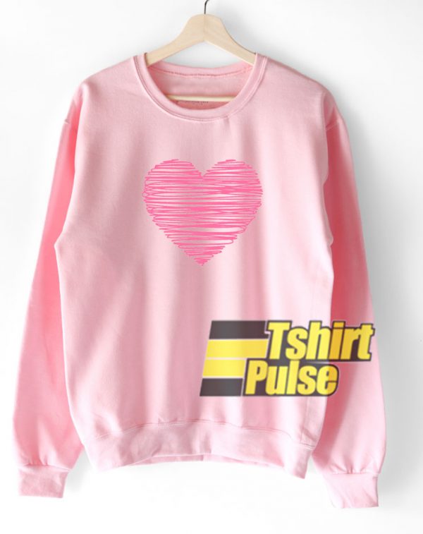 Scribble Heart sweatshirt