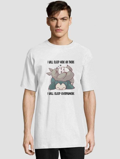 Sleeping Totoro Snorlax t-shirt for men and women tshirt