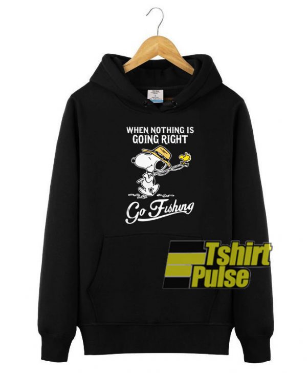 Snoopy when nothing is going hooded sweatshirt clothing unisex hoodie