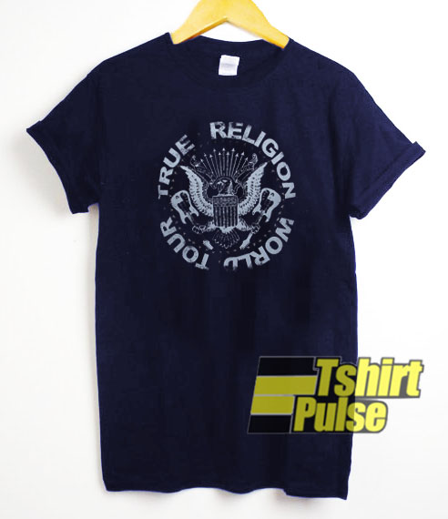 True Religion Crew Neck World Tour t-shirt for men and women tshirt