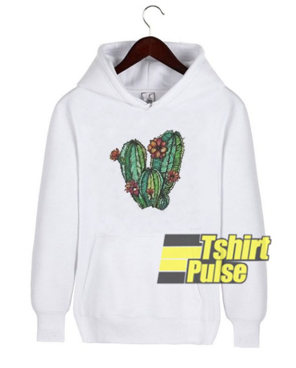 Watercolor Cactus hooded sweatshirt clothing unisex hoodie