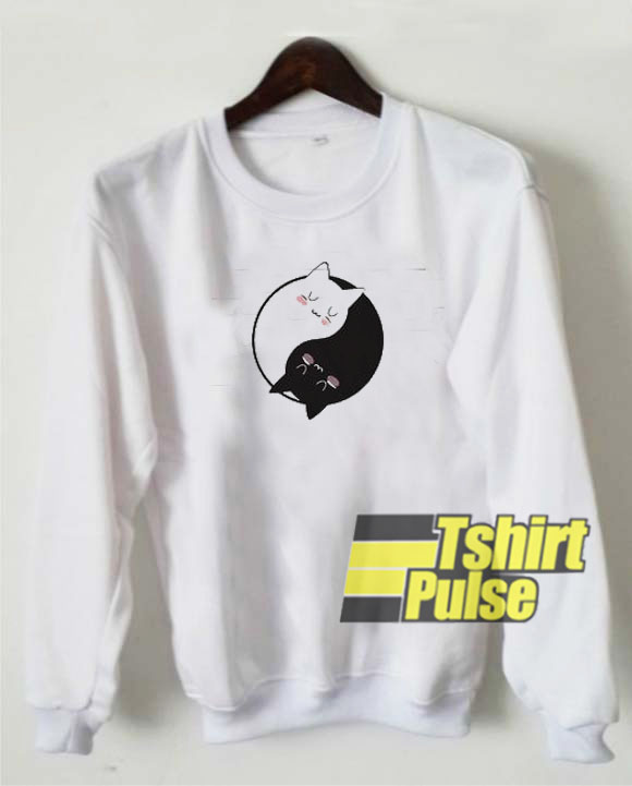 Yin Yang Cats sweatshirt