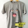 Anime face brown eyes t-shirt for men and women tshirt