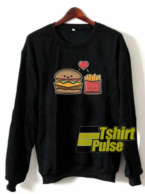 Burger and Fries sweatshirt