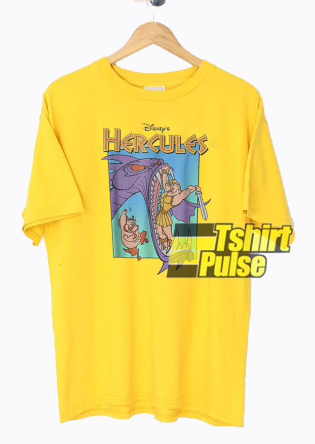 Battle Retro T-Shirt,Hercules Colorful Poster Shirt Hercules Hydra shirt