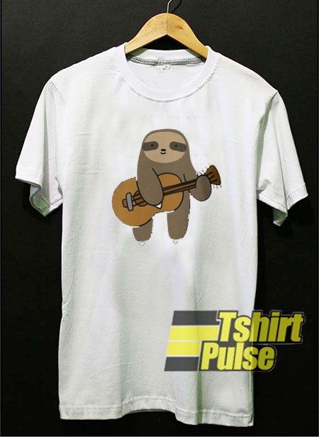 Guitar Sloth t-shirt for men and women tshirt