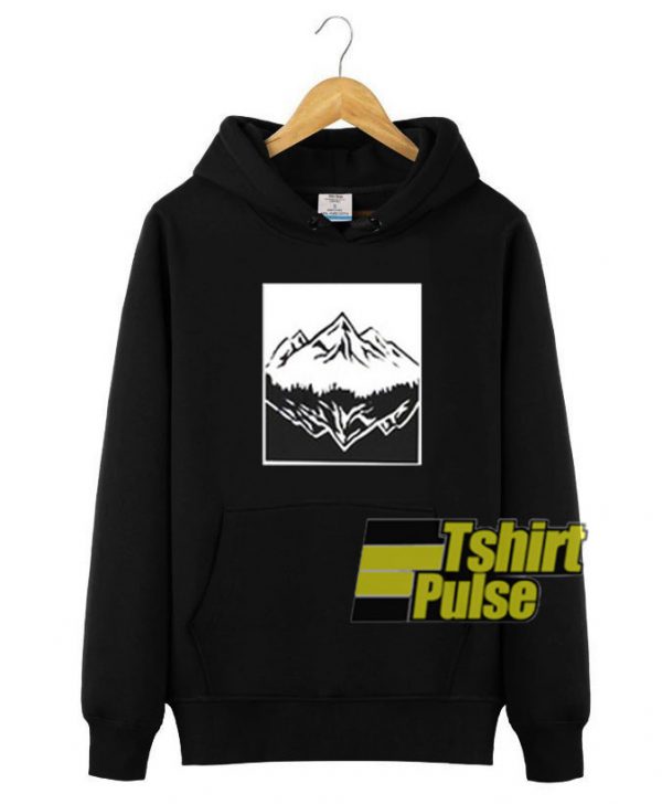 Mountain Upside Down hooded sweatshirt clothing unisex hoodie