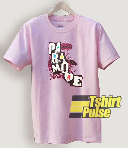 Paramore pink umbrella t-shirt for men and women tshirt