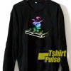 Rainbow DJ Kitty sweatshirt