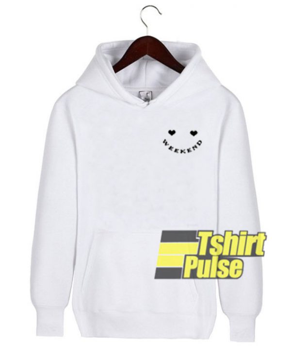Smile Weekend hooded sweatshirt clothing unisex hoodie