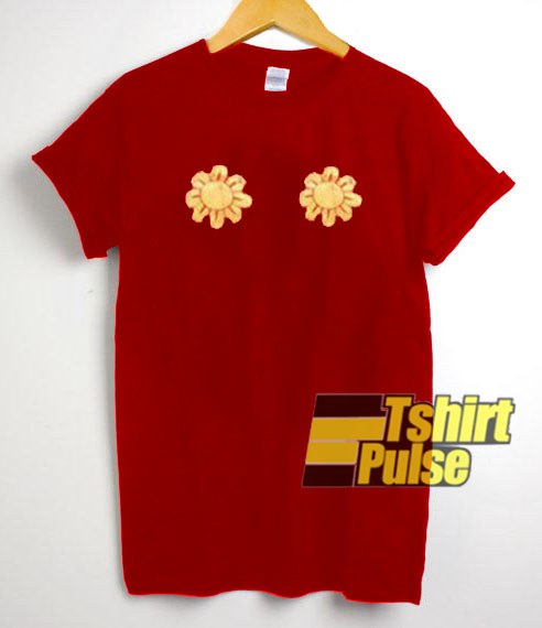 Sun Flower Boob t-shirt for men and women tshirt