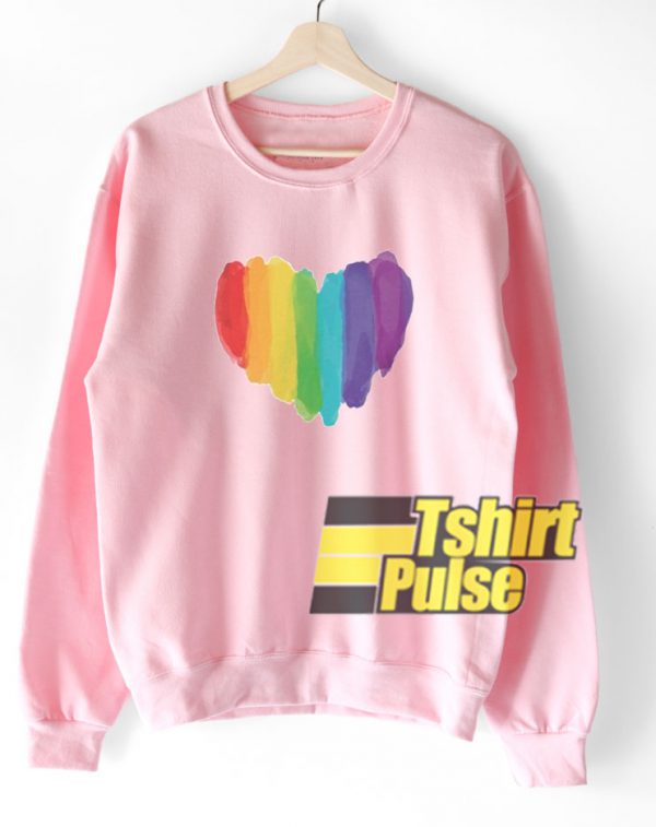 Watercolor Love Heart sweatshirt