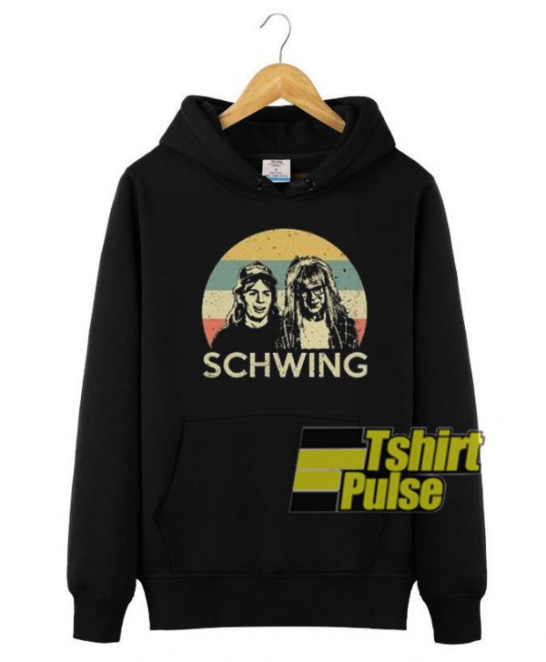 Wayne's World Schwing vintage hooded sweatshirt clothing unisex hoodie